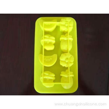 Silicone Kitchenware Ice Tray Fruit Shape 8-Cup